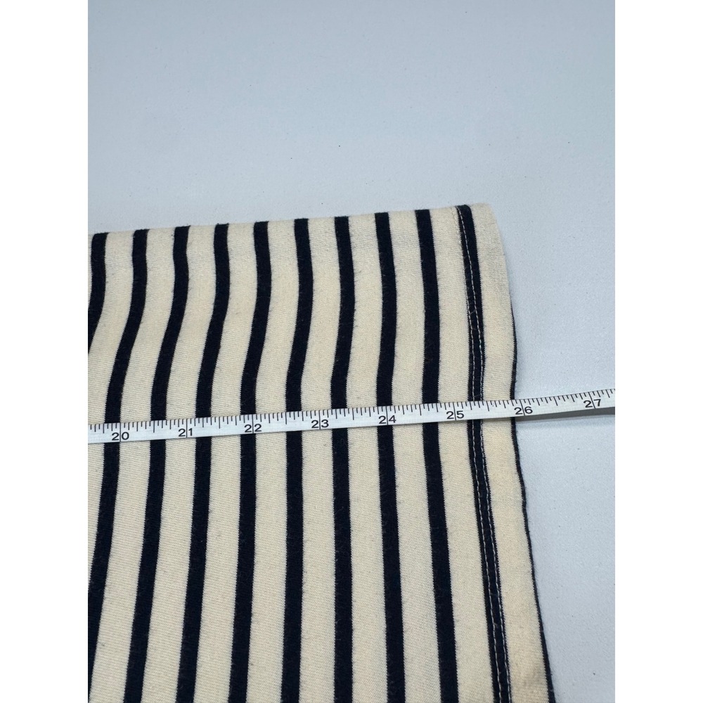 Nili Lotan Boat Neck Striped Top 2X Navy Cream Nautical Coastal Breton Preppy - Picture 8 of 10